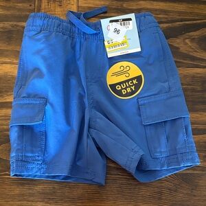 NEW Cat & Jack Quick Dry Kids Cargo Shorts in Blue